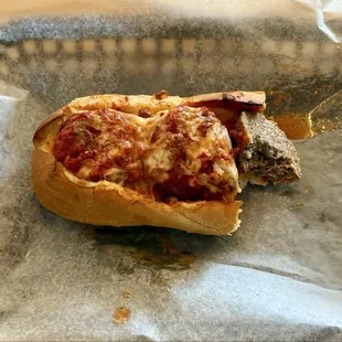 Prices increased a bit last year but subs remain shorter (now just 2.5 meatballs per half vs 3 previously)