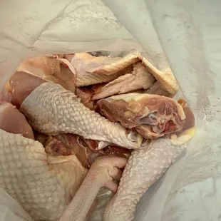 Fresh hole chicken from the farm