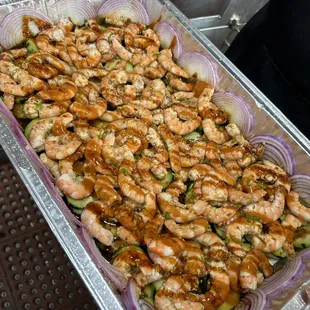 Aguachile cooked big tray