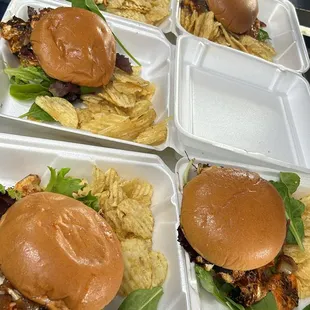 Shrimp burguers