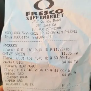 Cherry $1.99 lbs onsale &amp; payaya onsale $0.99