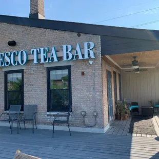 Roof top seating at Fresco