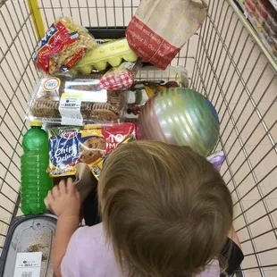 Loading up on essentials.