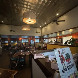 the interior of a restaurant