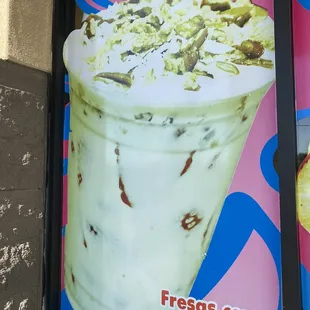 a poster of a milkshake