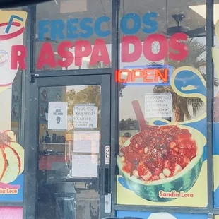 the front of a restaurant