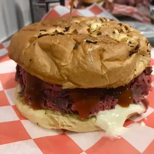 Super beef, three way. Delicious.