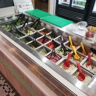 interior, salads