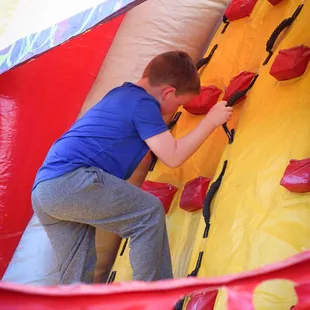 Climbing on the Inflatables