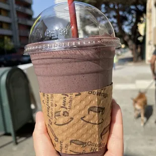 Blueberry protein smoothie
