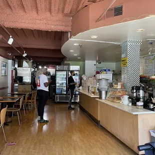 Front counter for ordering food.