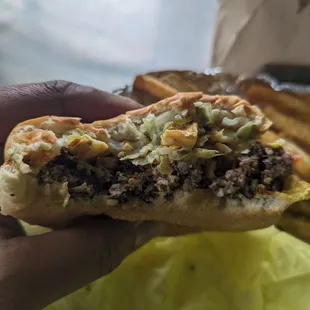 6 oz meaty burger for the win!