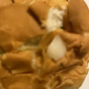 a half eaten sandwich