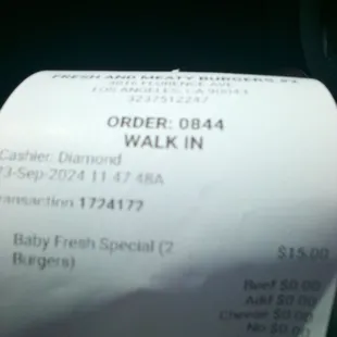 Grandma special $16.40