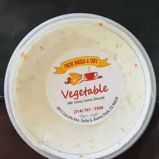 8 oz. tub of Veggie Cream Cheese!