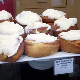 a display of pastries