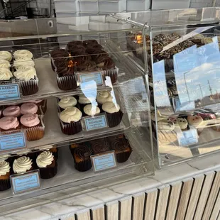 Some of the cupcake options