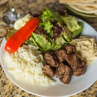 Beef Kabob Plate
