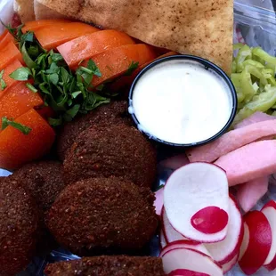 Falafel Plate - Love All The Sides It Comes With, Perfect