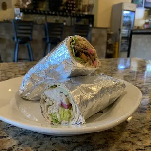 Beef and chicken shawarma sandwiches. A must have!