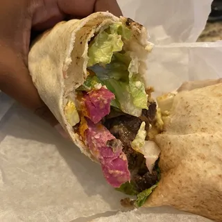 Pasture Raised Beef Shawarma Wrap
