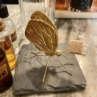 Butterfly sugar cube holder