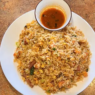 Crawfish fried rice