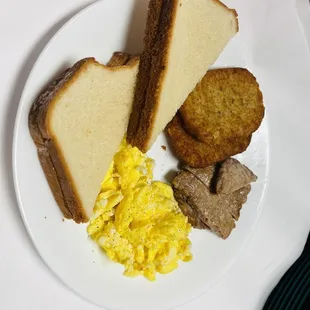 Sausage and egg plate