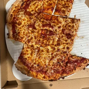 Cheese-Large. Looked so yummy I couldn't get a picture before everyone grabbed some!