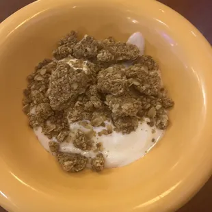 Granola and yogurt