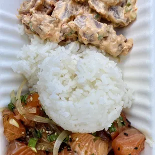 Fireball Ahi and Salmon Poke Bowl
