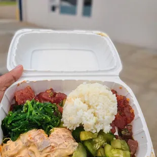 Variety of Poke with sides