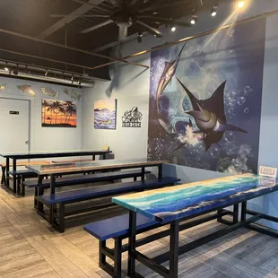 Small dining area on the ground floor.