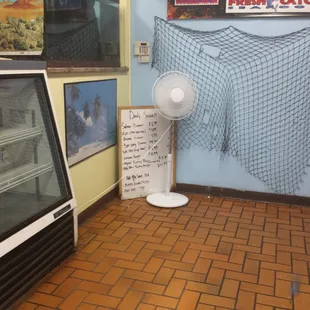a fan in a store