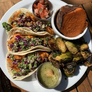 Salmon Tacos 2 Sides