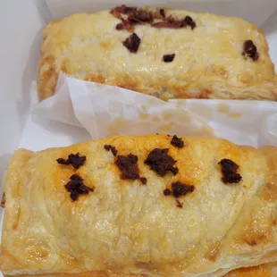 two pastries in a box