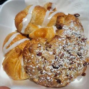 Apple and Pecan croissants