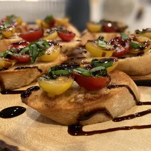 a variety of appetizers