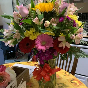 Birthday Bouquet delivered to Brookdale inside 2 hours.  Thank you Dave.