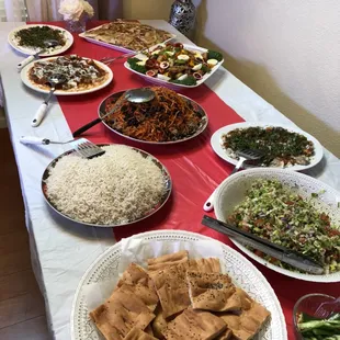 Afghan Food Catering Qabili Palow Chalow Zabzi Salata Mantu Middle Eastern