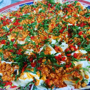 Afghan Food Catering - Ashak Boiled Leak Dumplings