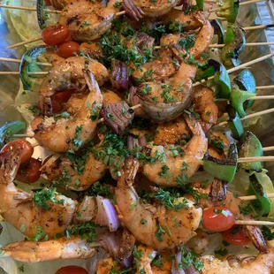 Grilled Shrimp Kabob Skewers ' Seafood '