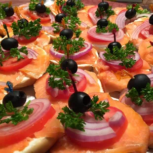 Lox and Bagel Platter Smoked Salmon Breakfast Catering Fresh Seafood