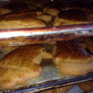 Warm fresh made cookies and bread. Smells so good!