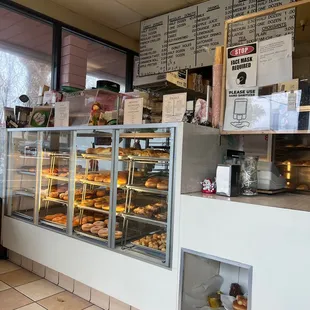 1st timer getting croissant sandwich