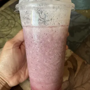 Nasty Blueberry/banana smoothie