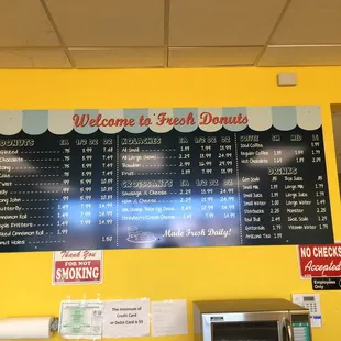 Reasonable prices. I paid about $5 for my breakfast (Croissant+eclair+donut) and it filled me up.