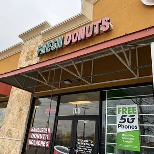 the front of the store