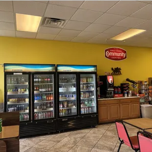 the inside of a grocery store
