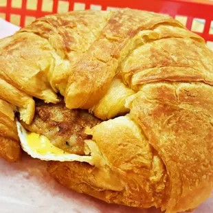Sausage, Egg and Cheese Croissant